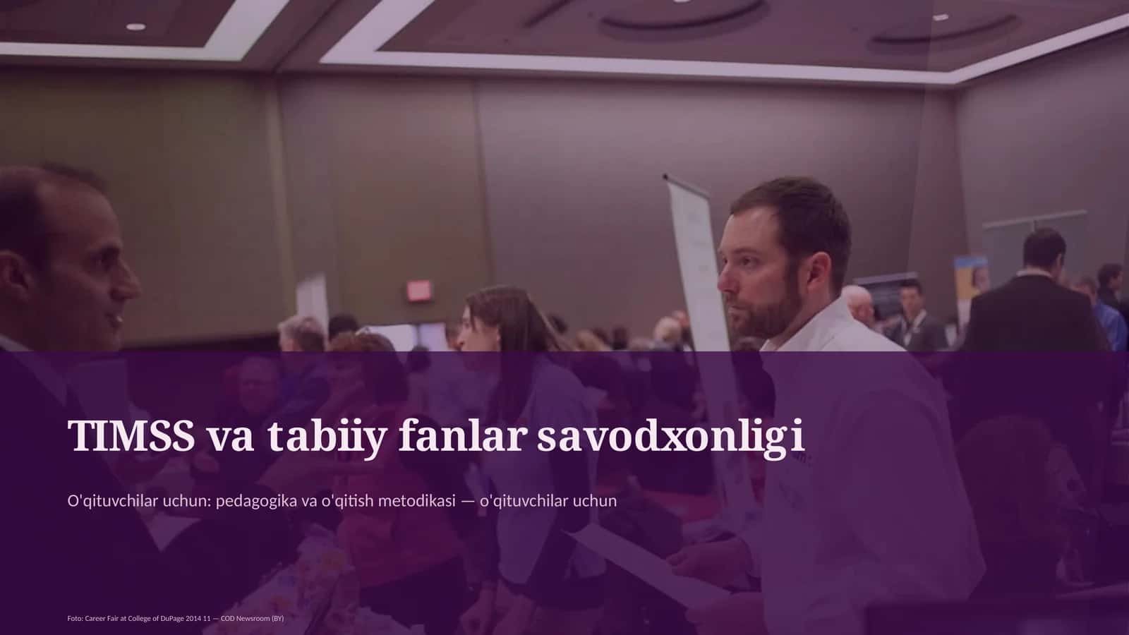 TIMSS va tabiiy fanlar savodxonligi 1
