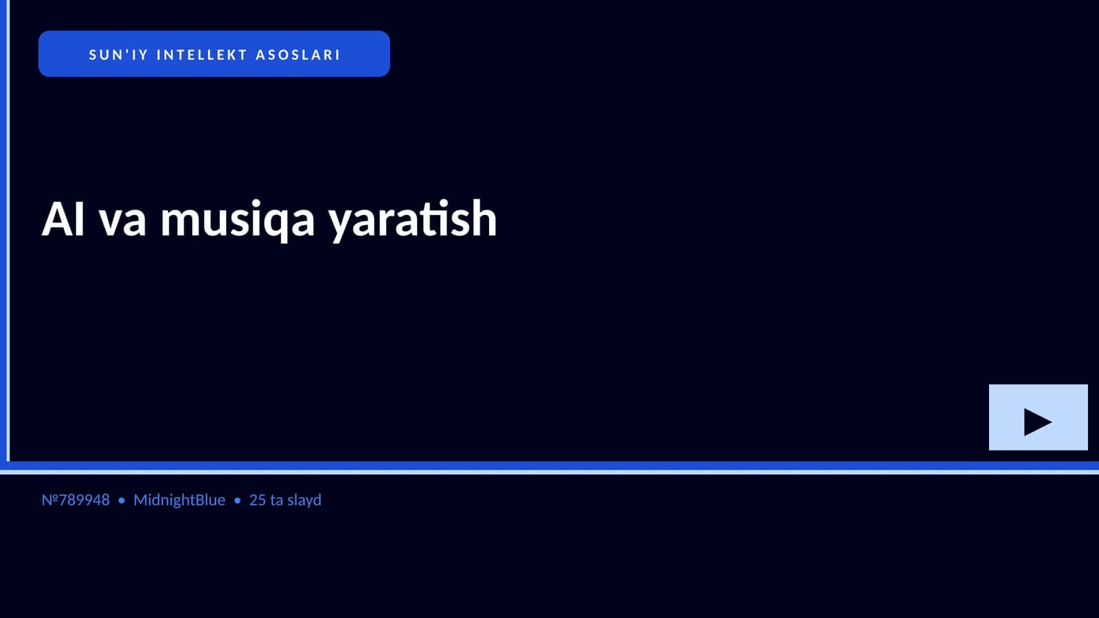 SUN'IY INTELLEKT ASOSLARI 1