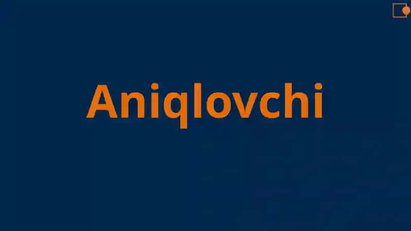Aniqlovchi 1
