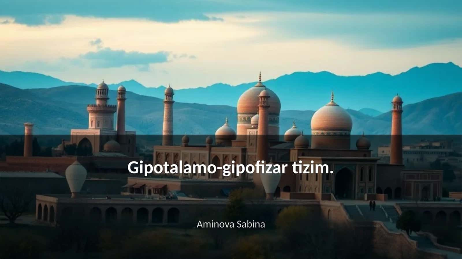 Gipotalamo-gipofizar tizim 1