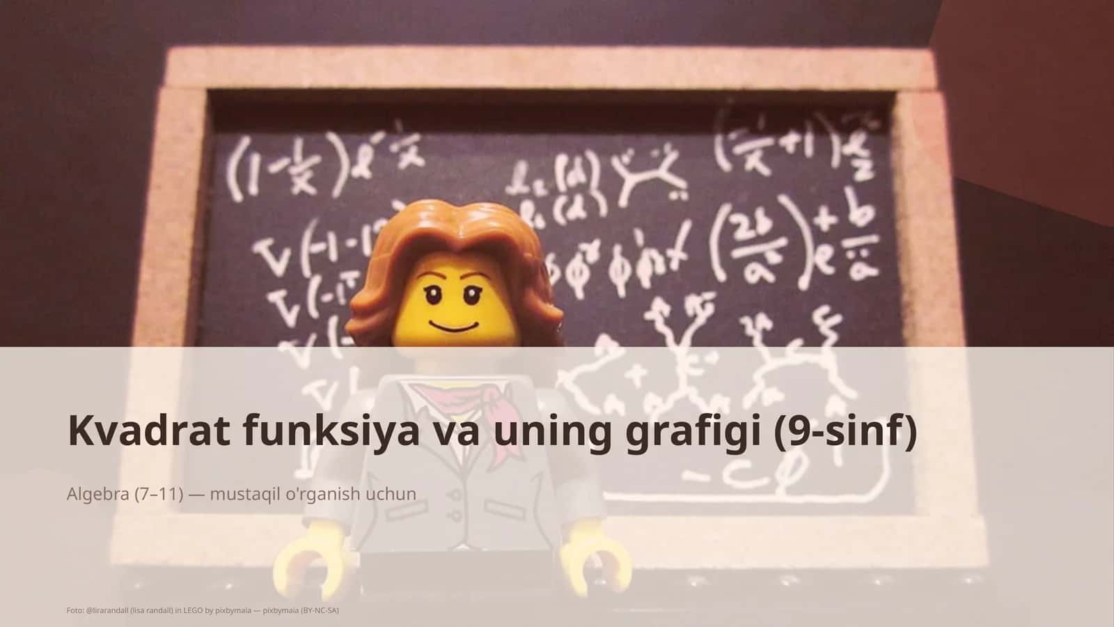 Kvadrat funksiya va uning grafigi (9-sinf) 1
