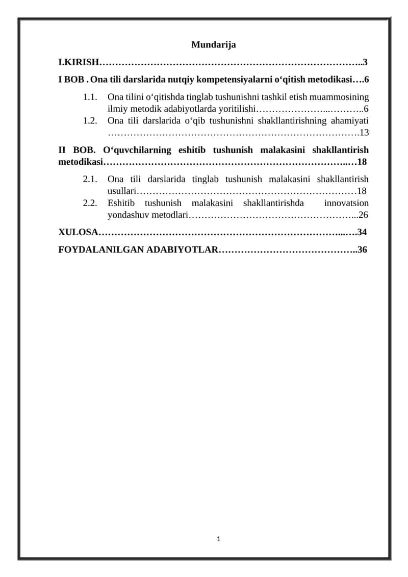 Kurs ishi 1