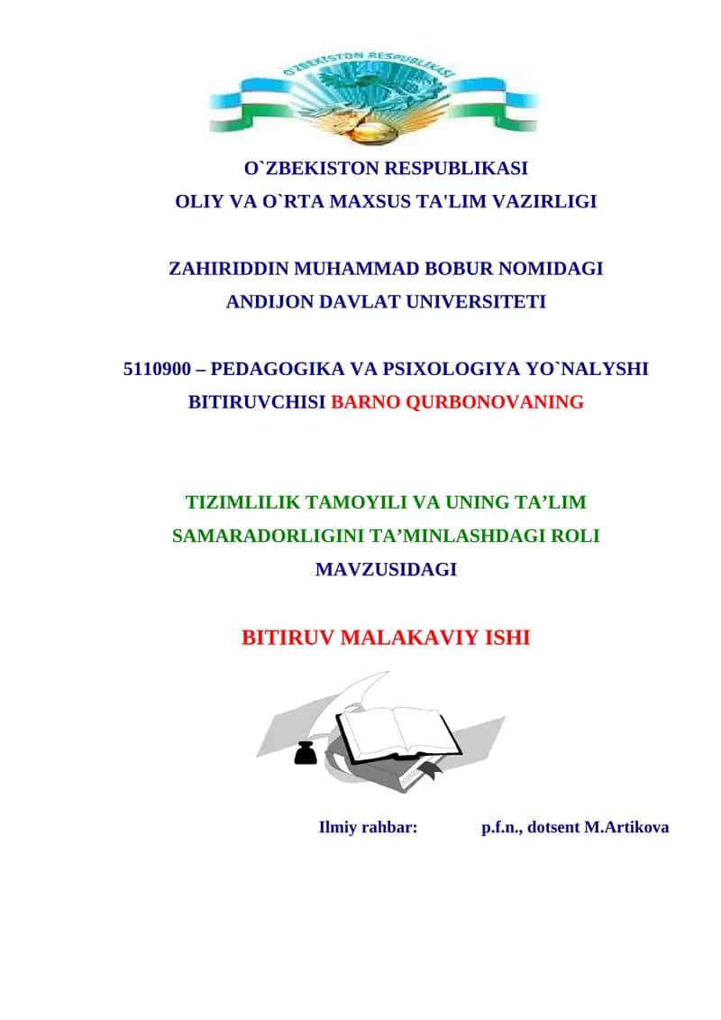 TA’LIM TIZIMI VA UNING JAMIYAT IJTIMOIY-IQTISODIY HAYOTIDA TUTGAN O‘RNI 1