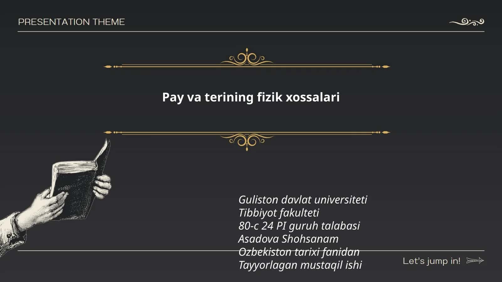 Pay va terining fizik xossalari 1