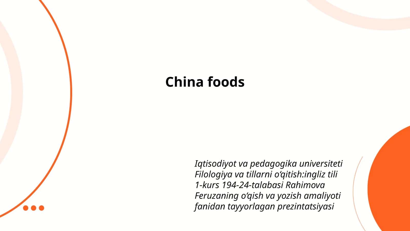 China foods 1