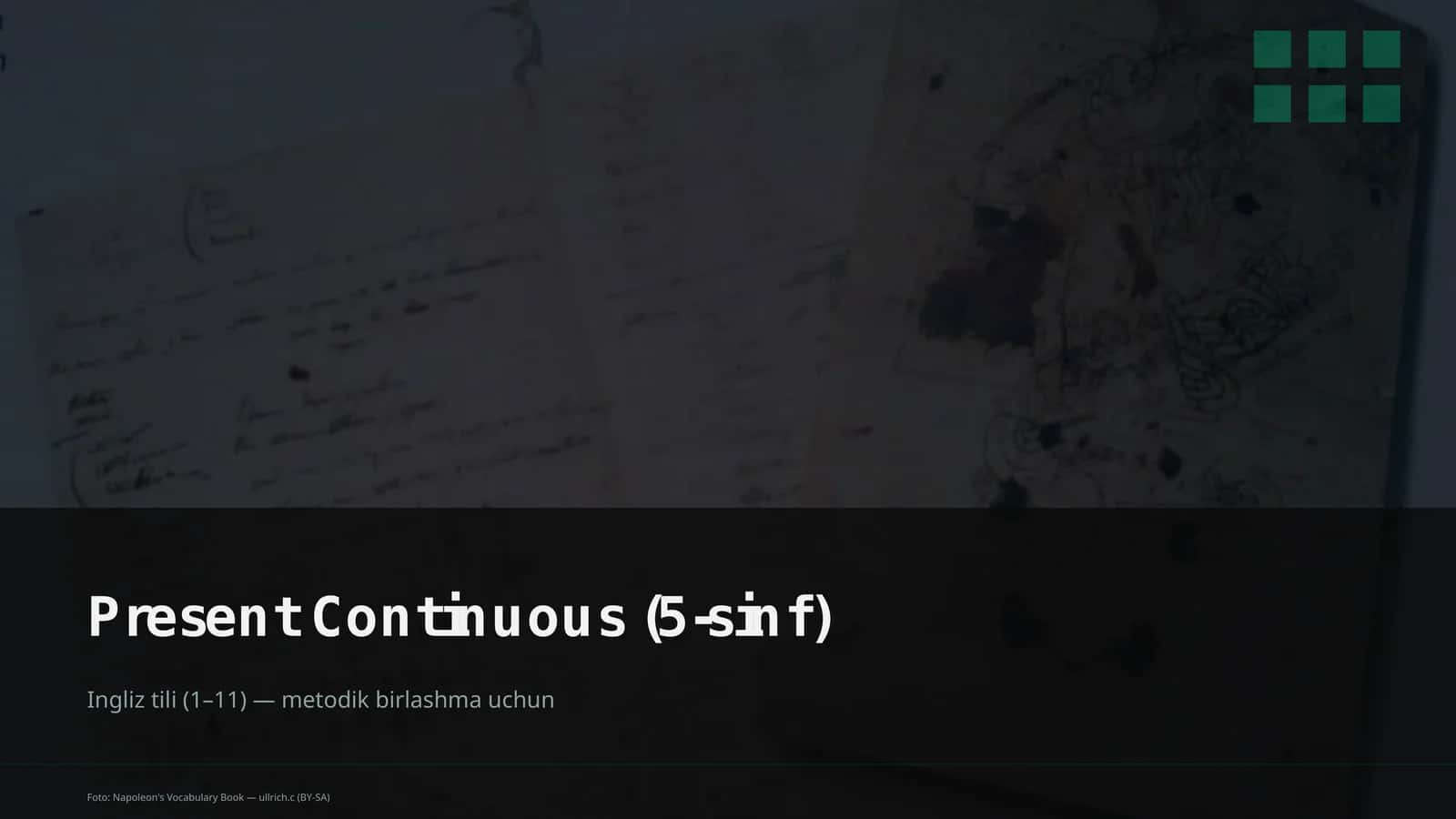 Present Continuous (5-sinf) 1