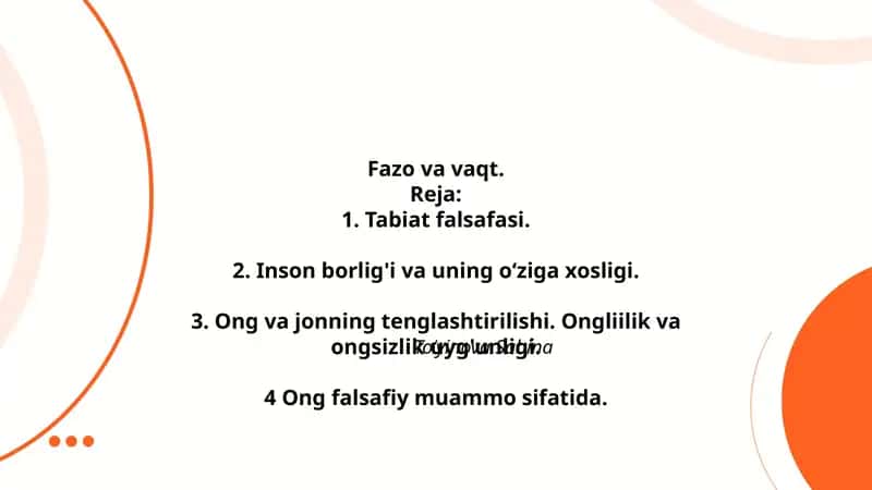 Fazo va vaqt 1