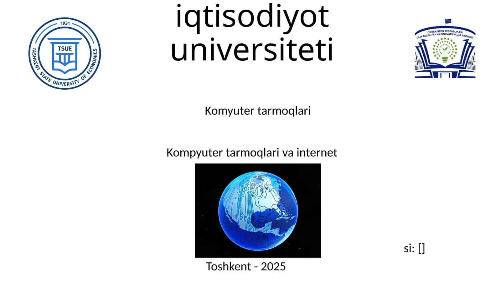 Kompyuter tarmoqlari va internet 1
