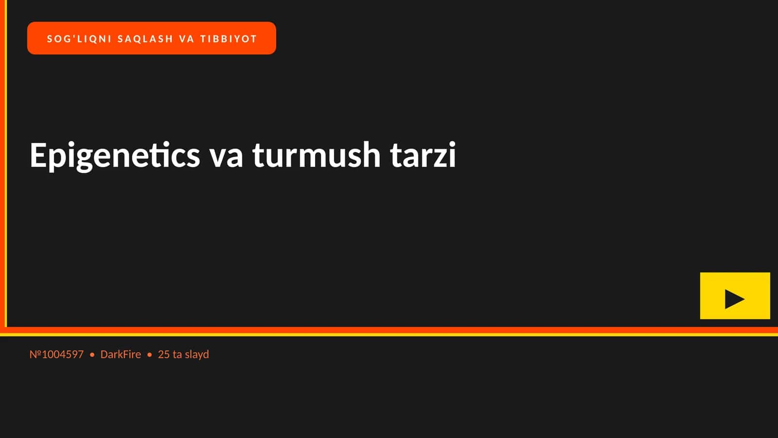 Epigenetics va turmush tarzi 1