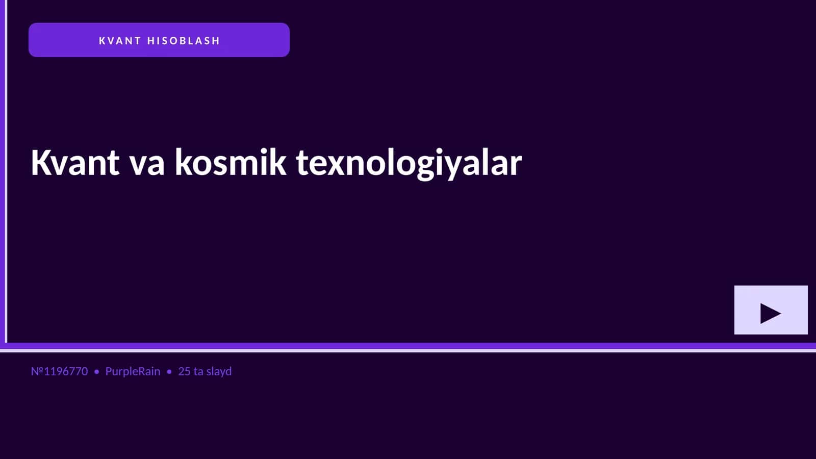 KVANT HISOBLASH 1