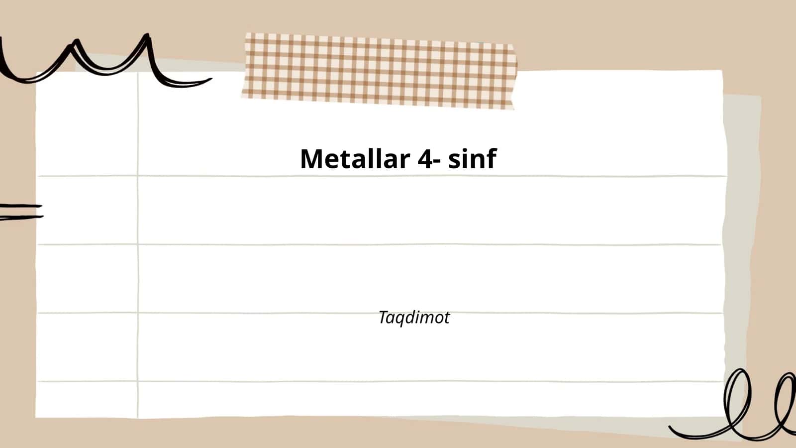 Metallar 4- sinf 1