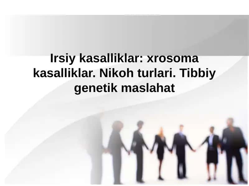 Irsiy kasalliklar 1