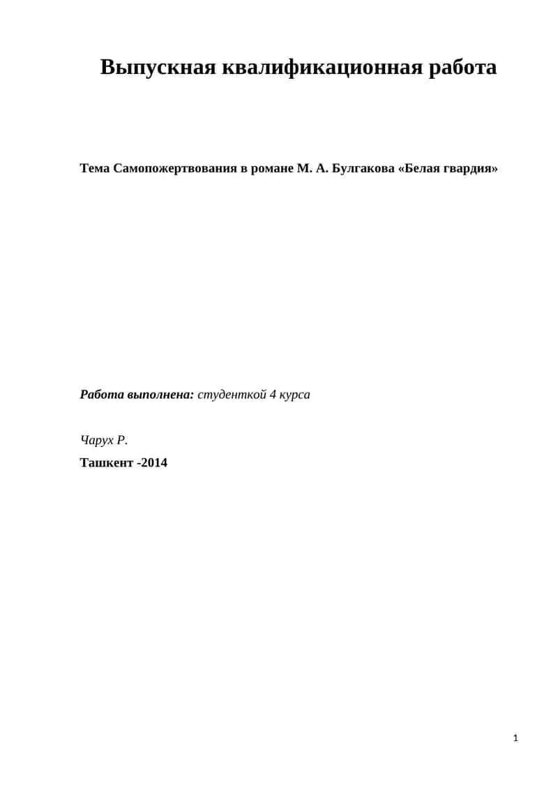 Выпускная квалификационная работа 1