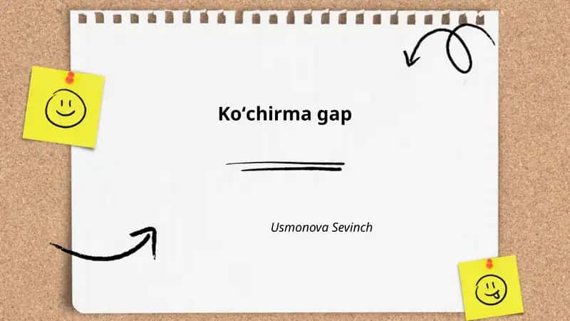 Koʻchirma gap 1