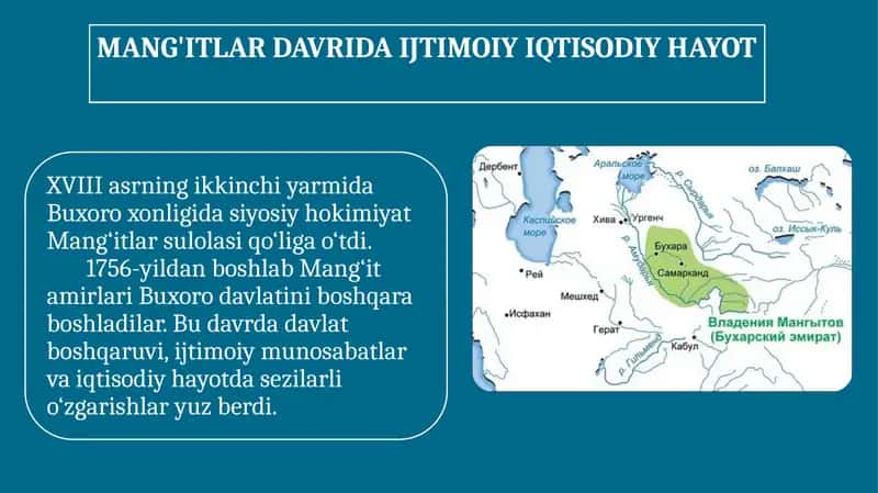MANG'ITLAR DAVRIDA IJTIMOIY IQTISODIY HAYOT 1