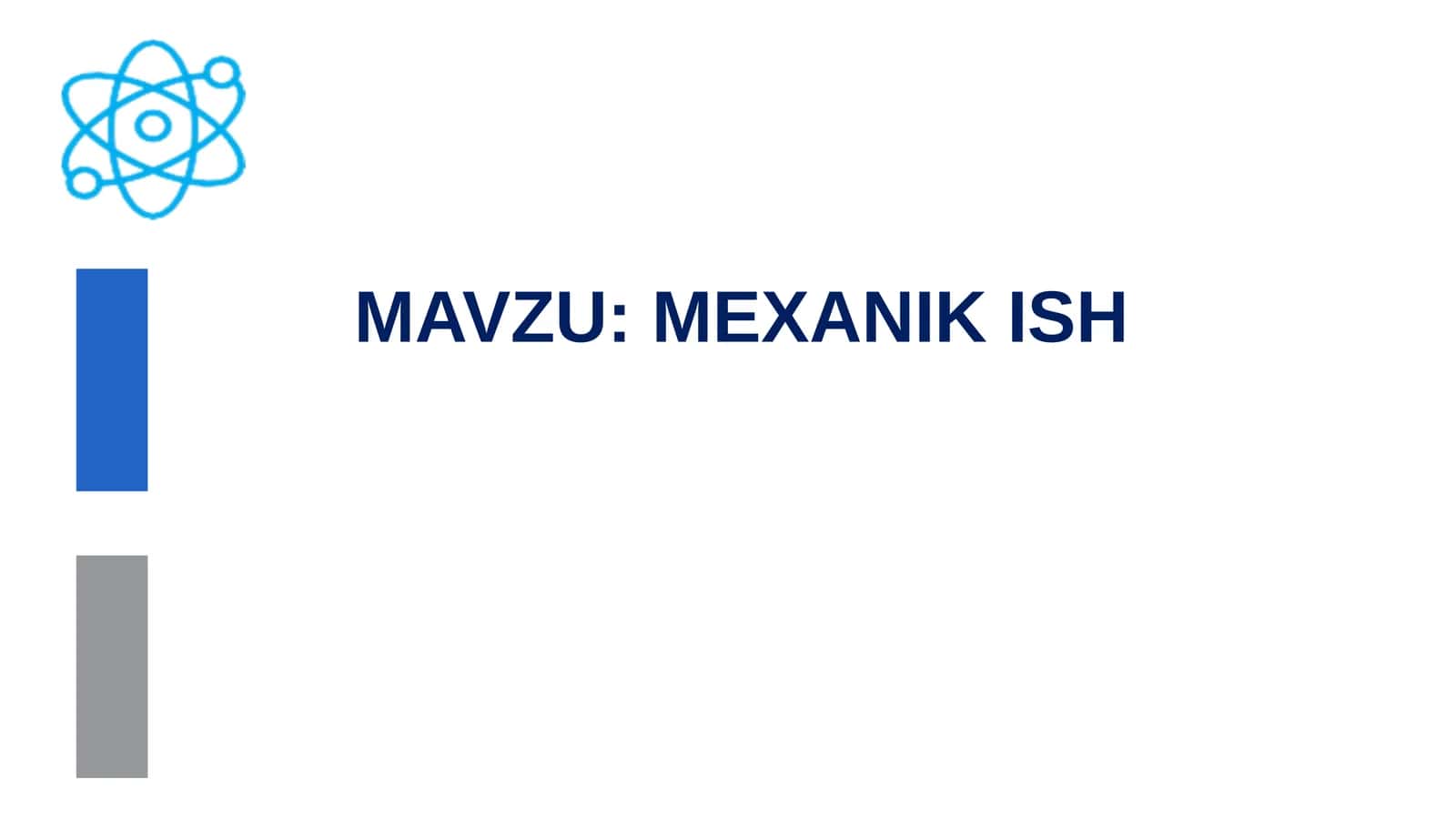 MEXANIK ISH 1