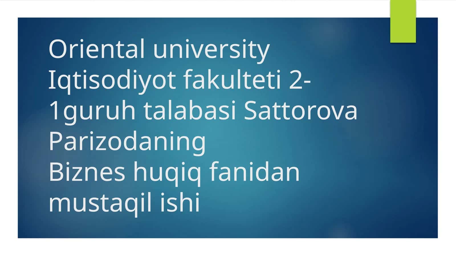 Qimmatliq og'ozlar bozorini tushunchasi 1