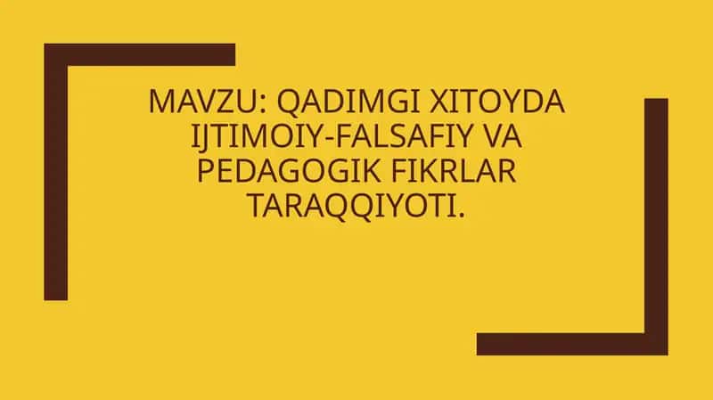 Konfutsiy ta'limoti 1
