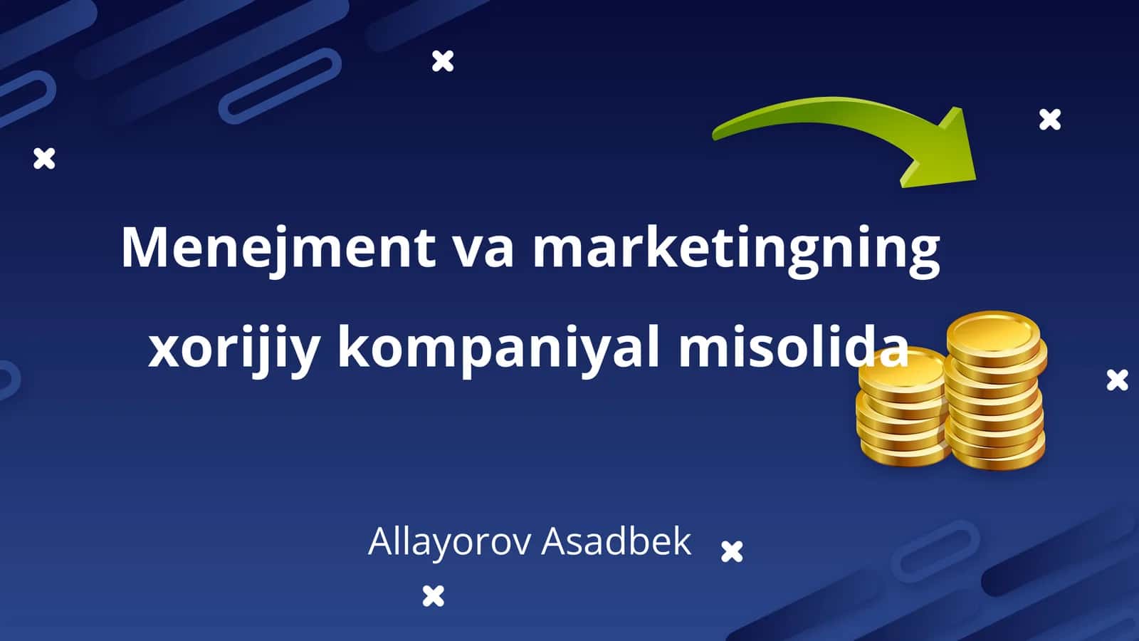 Menejment va marketingning xorijiy kompaniyal misolida 1