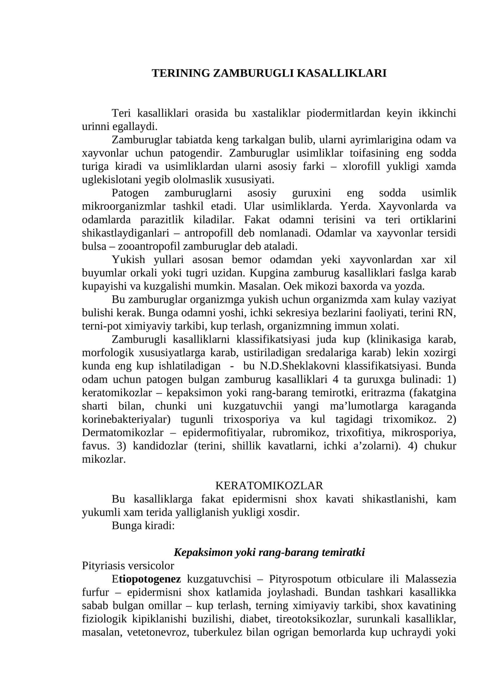 TERINING ZAMBURUG'LI KASALLIKLARI 1