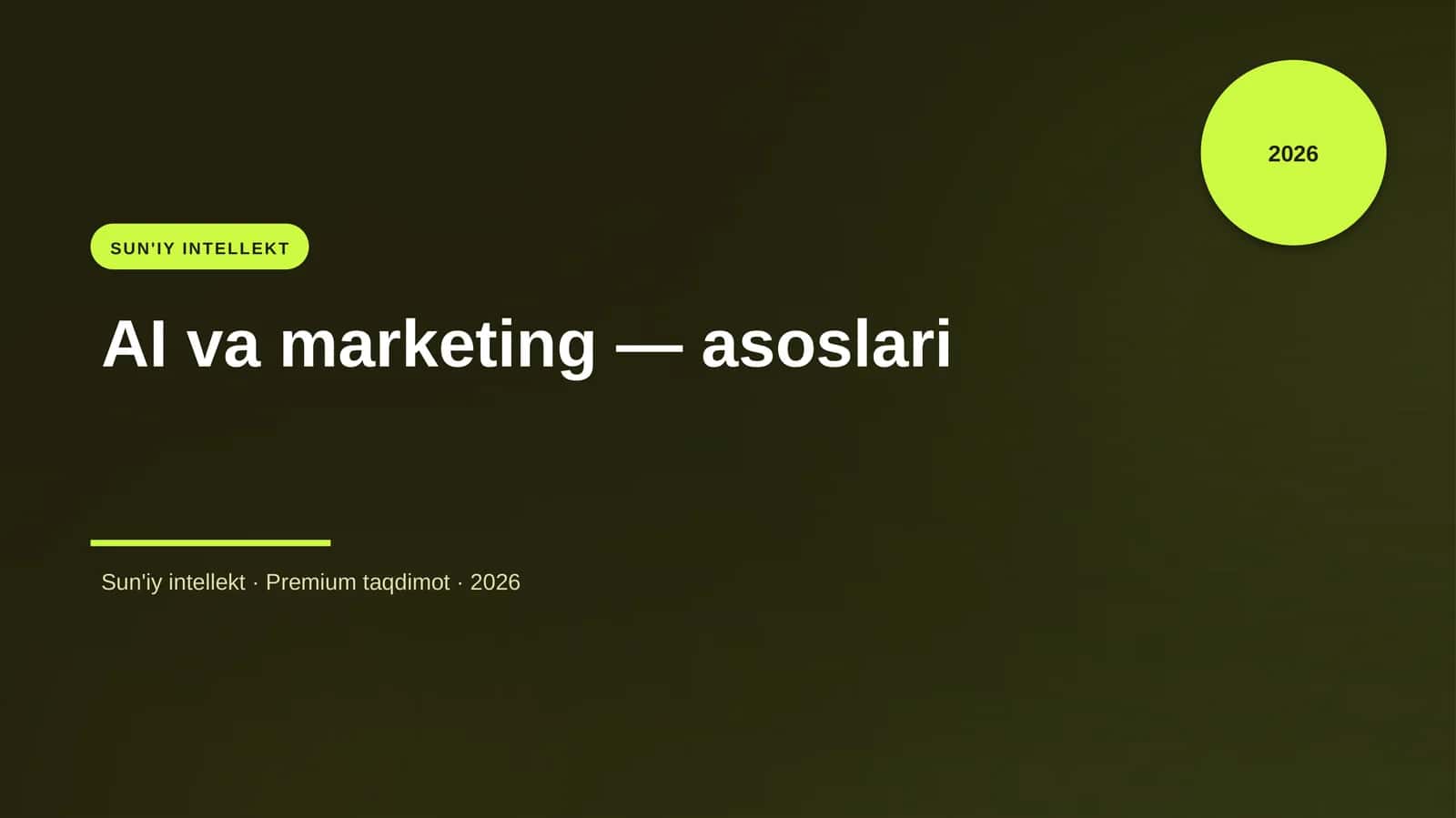 AI va marketing — asoslari 1