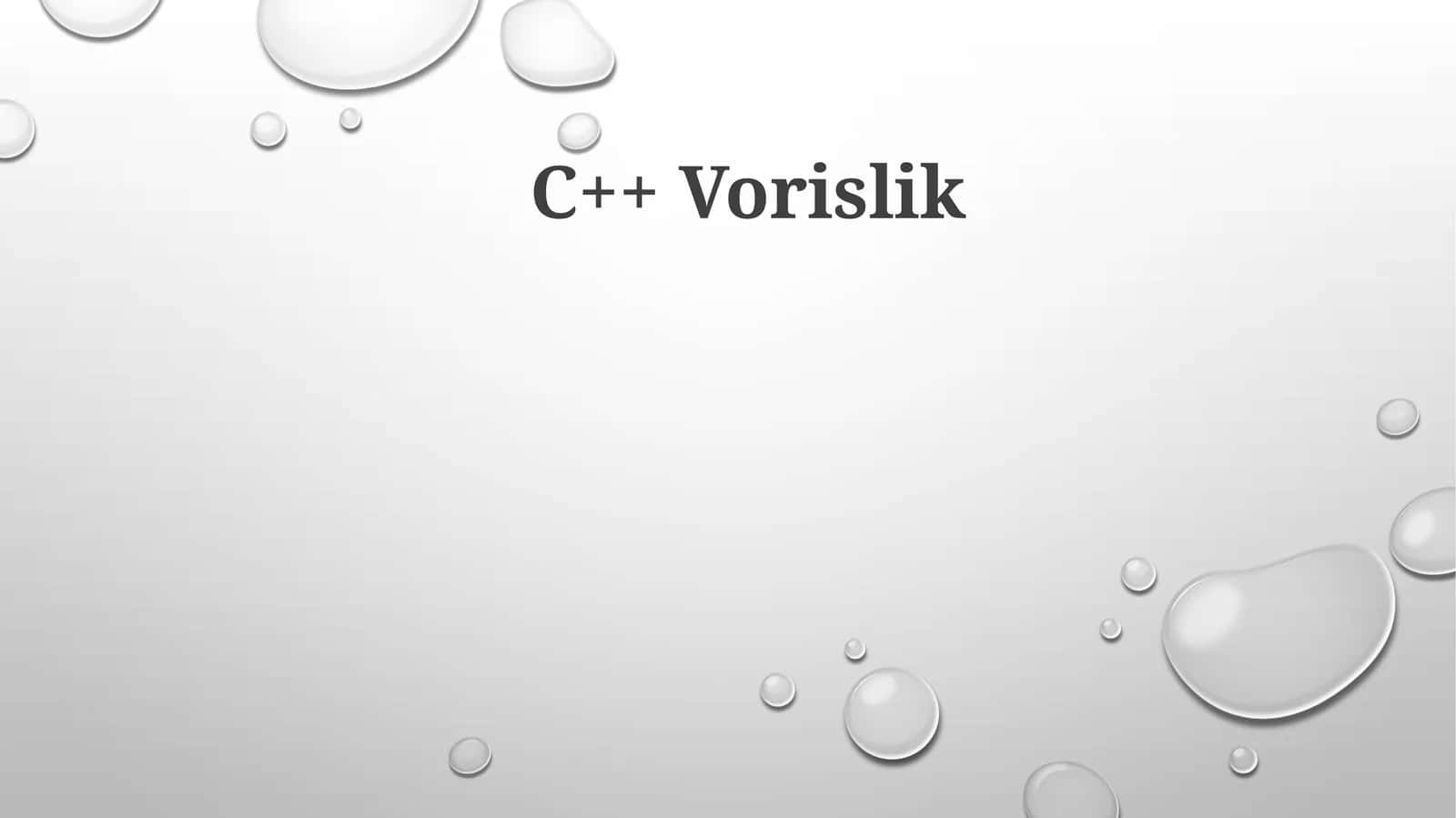 C++ Vorislik 1