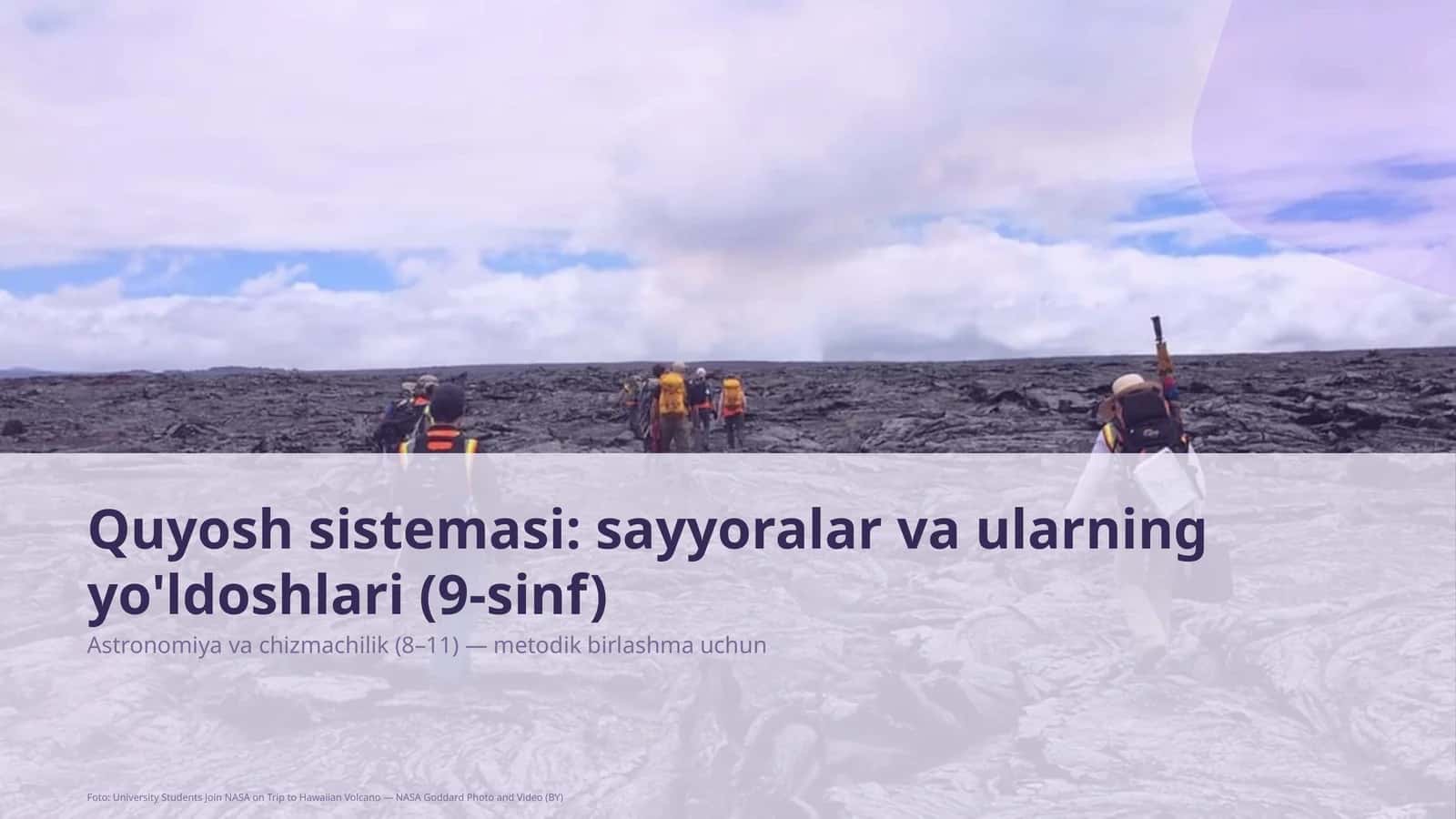 Quyosh sistemasi: sayyoralar va ularning yo'ldoshlari (9-sinf) 1