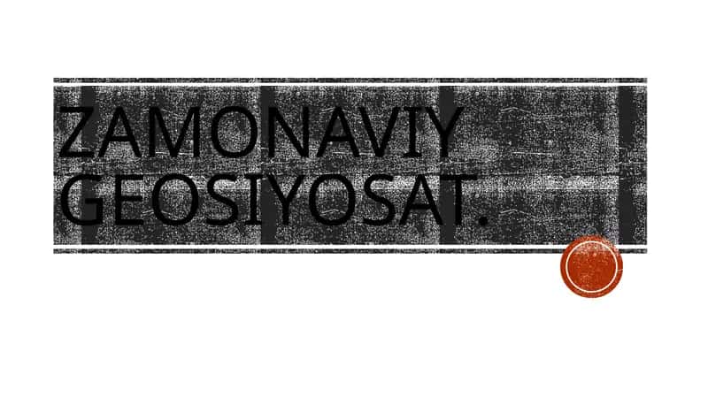 Zamonaviy Geosiyosat 1