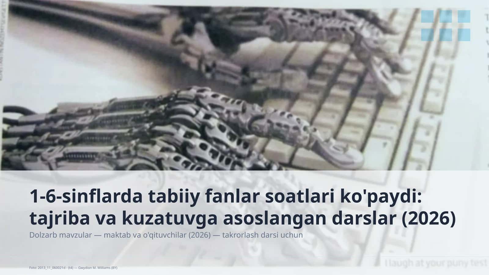 Dolzarb mavzular — maktab va o'qituvchilar ( 1
