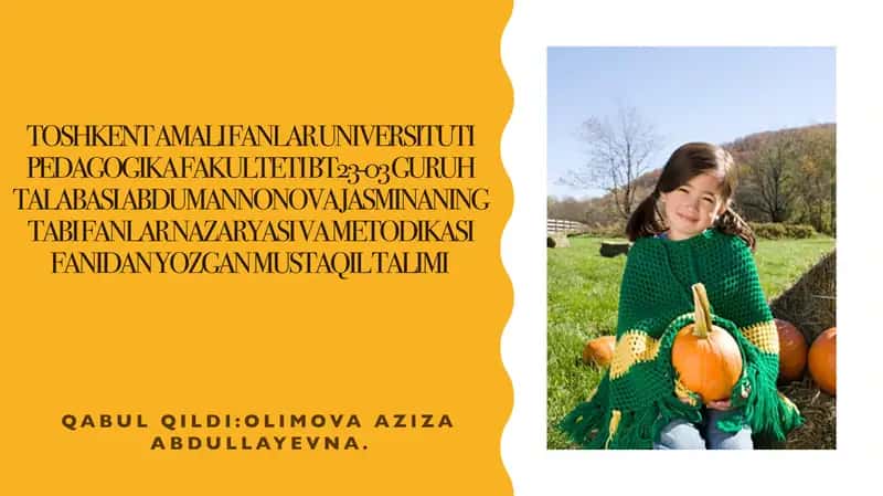 Kuzatish va tajribalarni tashkil etish usullari tashkil etish 1