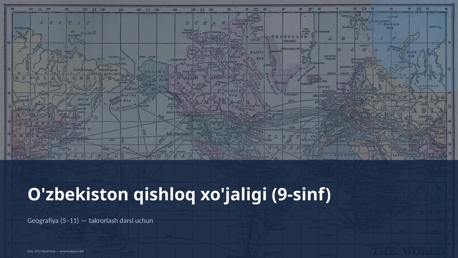 O'zbekiston qishloq xo'jaligi (9-sinf) 1