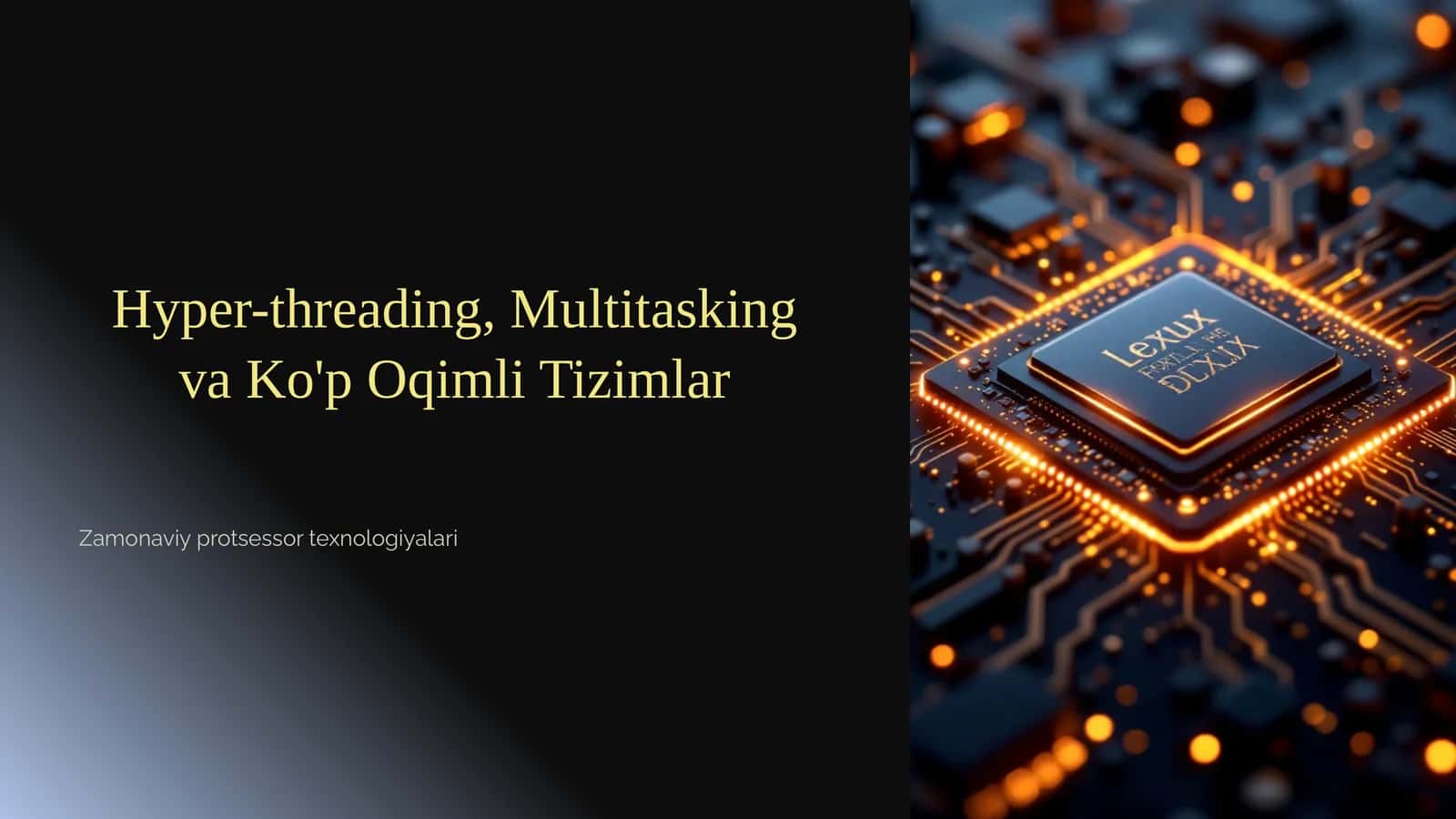 Multitasking va Ko'p Oqimli Tizimlar 1