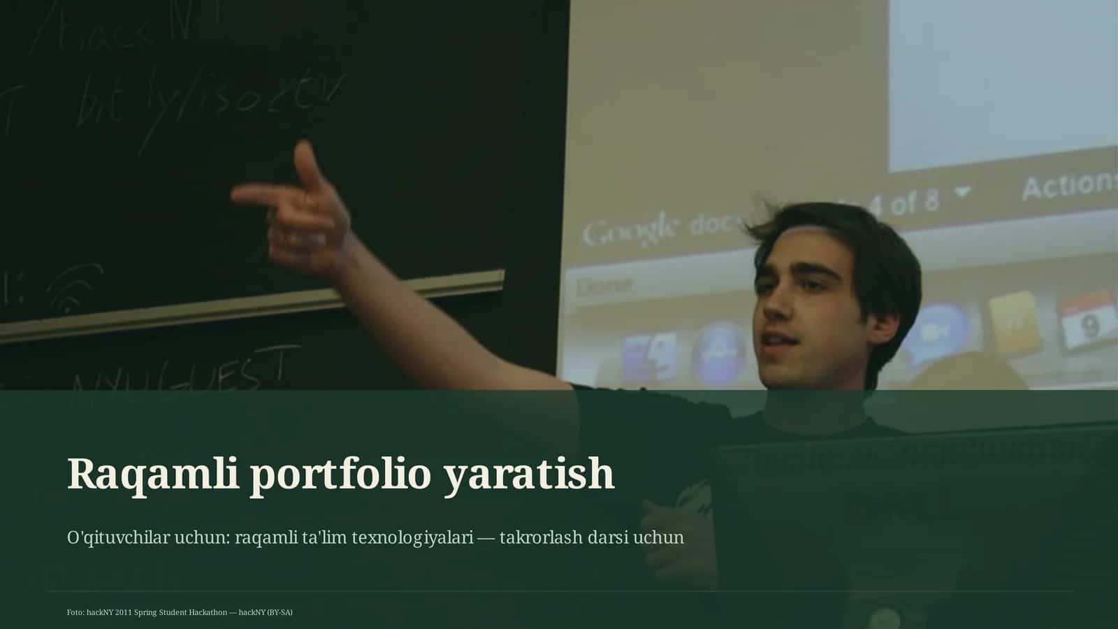 Raqamli portfolio yaratish 1