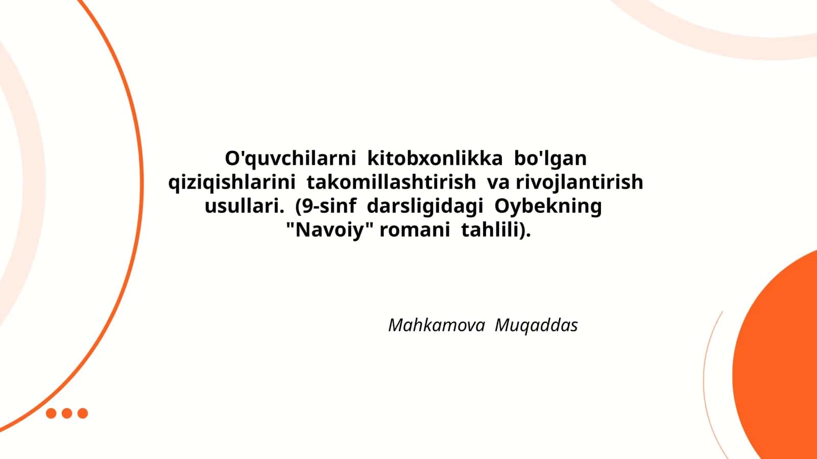 Oybekning "Navoiy" romani tahlili 1