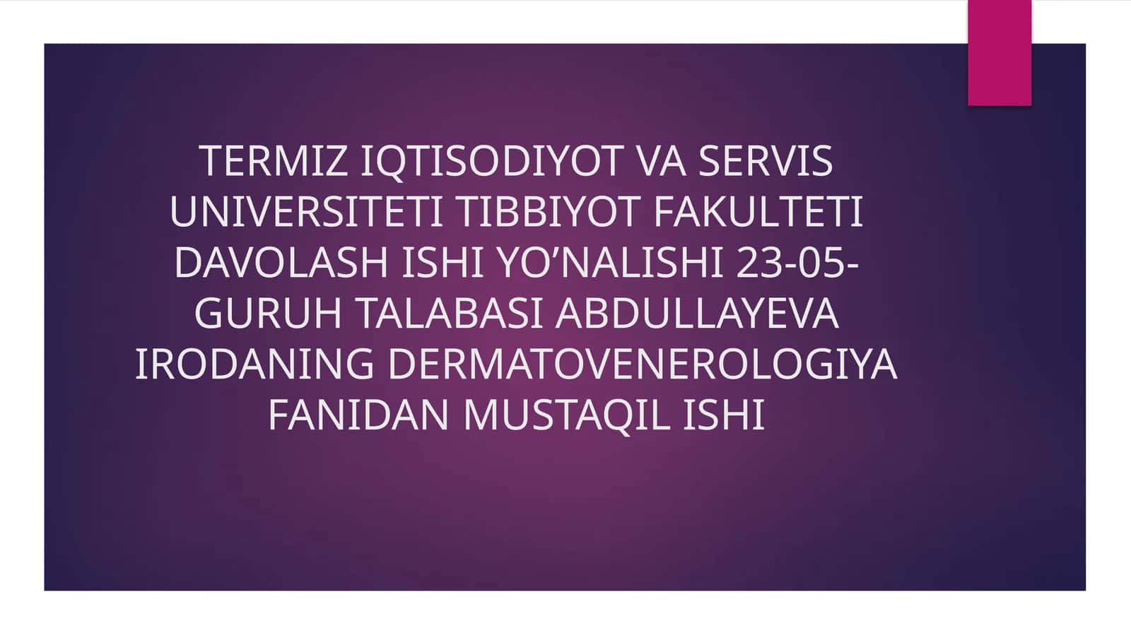 Seboreya va uning tasnifi 1