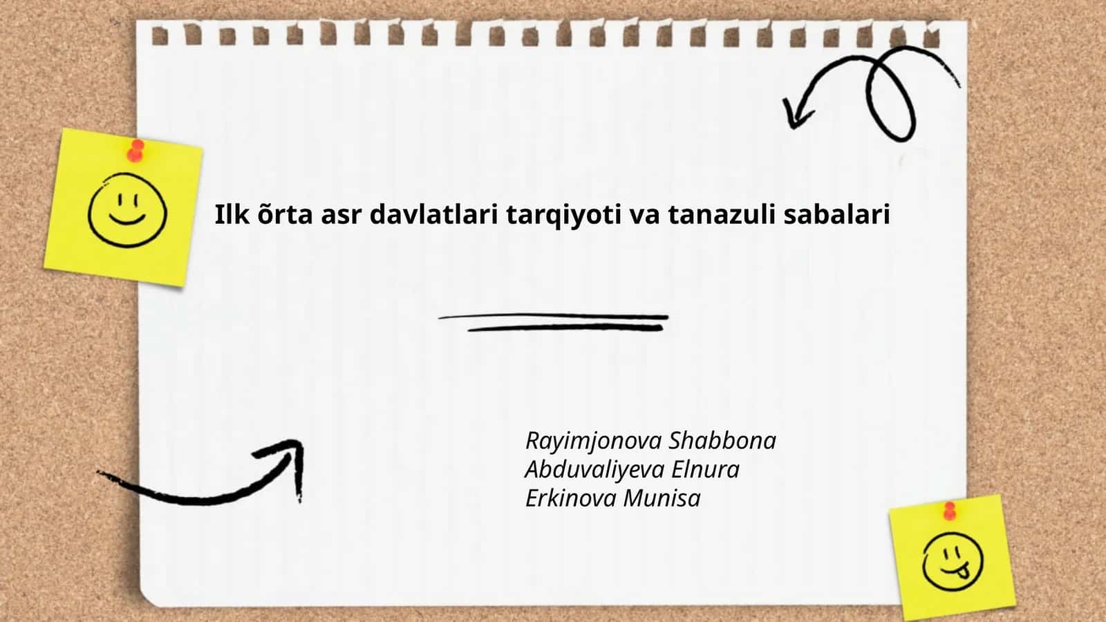 Ilk õrta asr davlatlari tarqiyoti va tanazuli sabalari 1