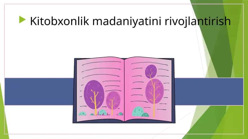 Kitobxonlik madaniyatini rivojlantirish 1