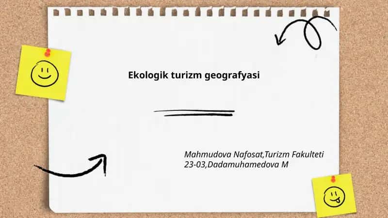 Ekologik turizm geografyasi 1