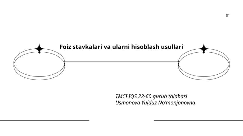 Foiz stavkalari va ularni hisoblash usullari 1