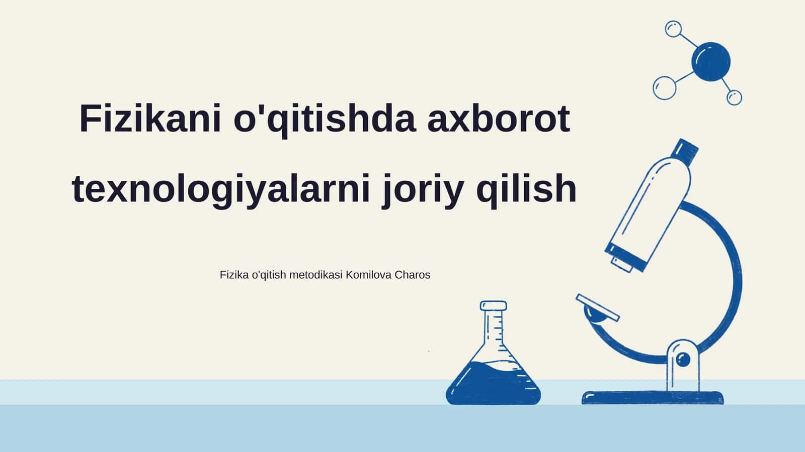 Fizika ta'limida axborot texnologiyalarni joriy qilish 1