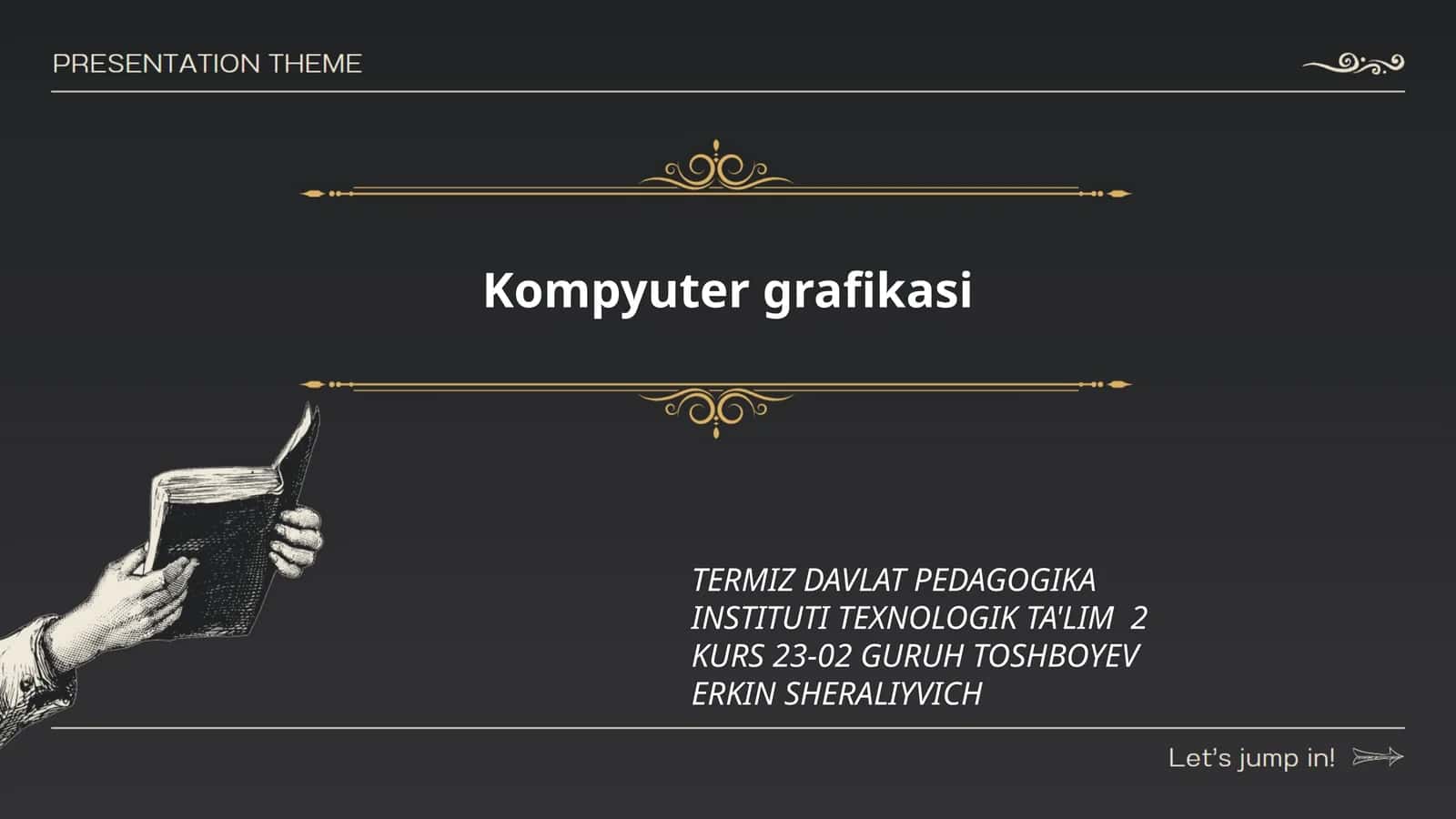 Kompyuter grafikasi asoslari 1