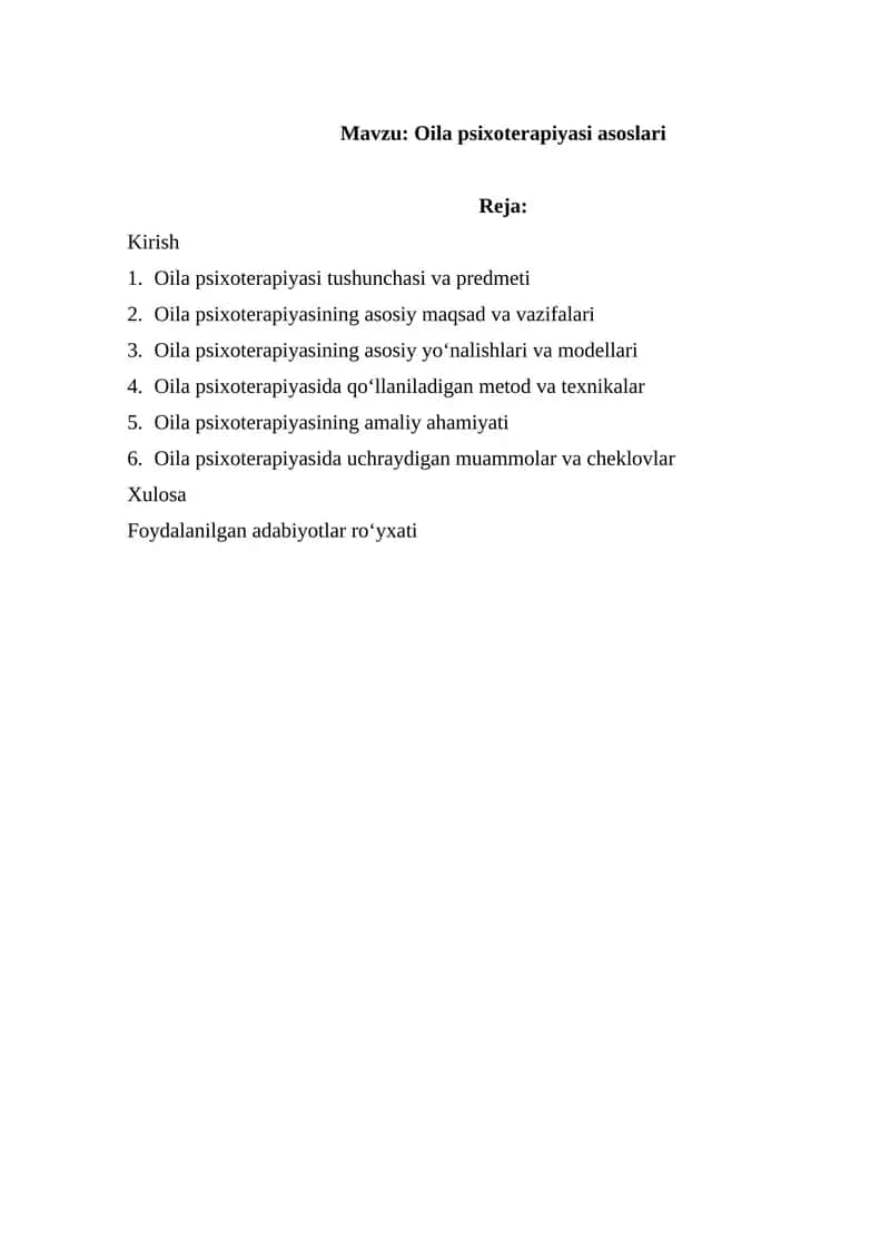 Oila psixoterapiyasi asoslari 1