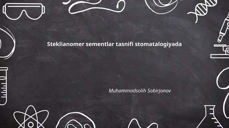 Steklianomer sementlar 1