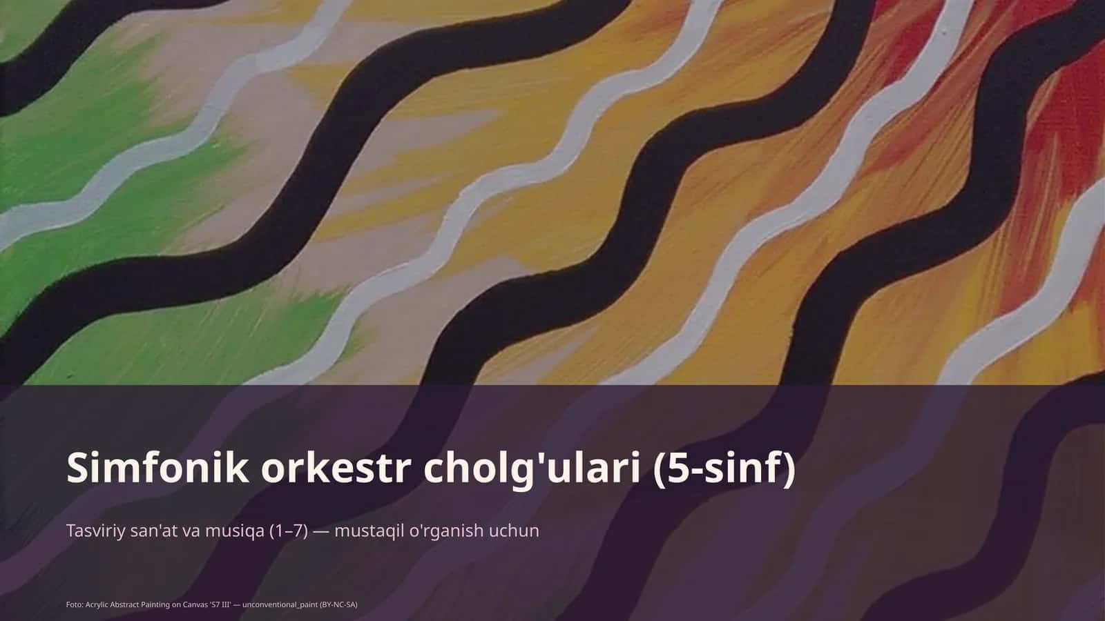 Simfonik orkestr cholg'ulari (5-sinf) 1