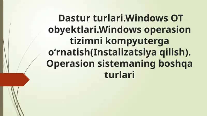Dasturturlari.Windows 1
