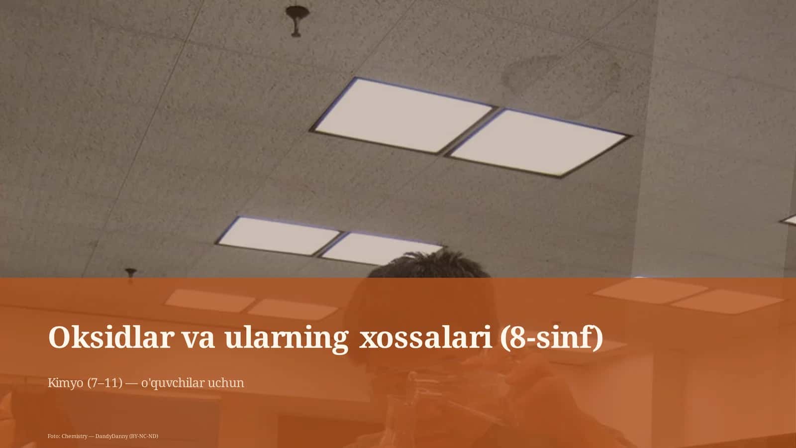 Oksidlar va ularning xossalari (8-sinf) 1