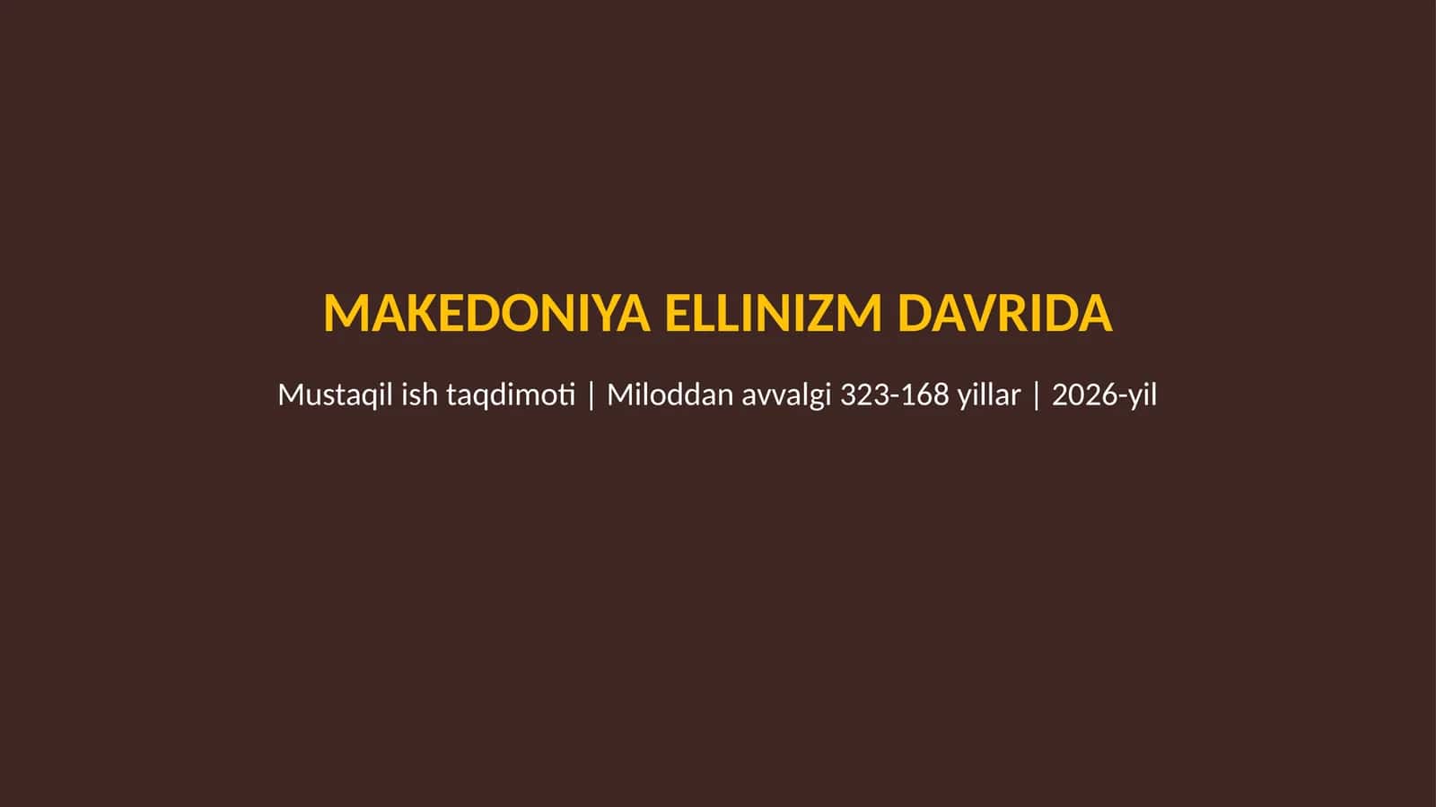 Makedoniya ellinizm davrida 1