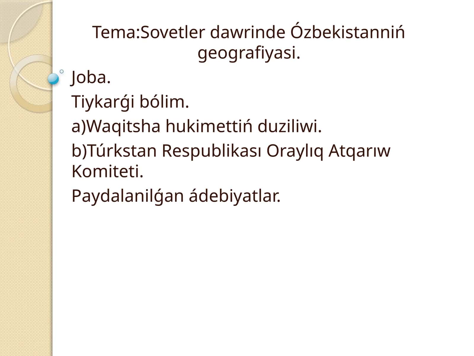 Sovetler dawrinde Ózbekistanniń geografiyasi 1