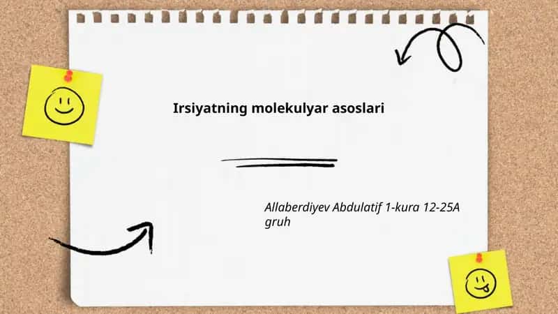 Irsiyat va salomatlik 1