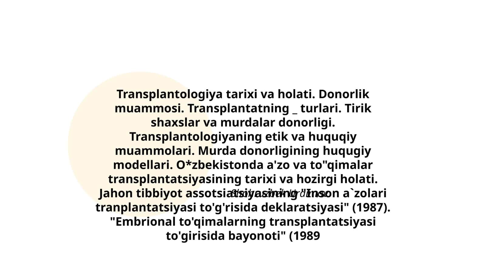 Transplantologiya tarixi va holati 1